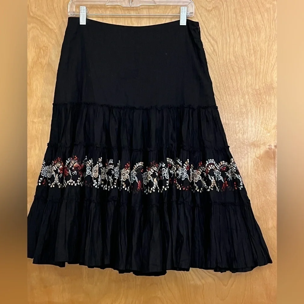 Zoul Cotton Embroidered Skirt M